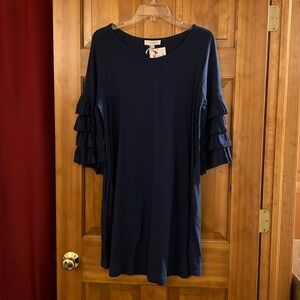 New Umgee Dress w/Ruffled Sleeves